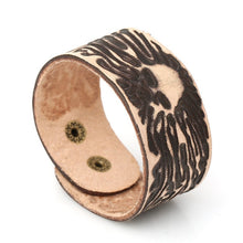 Load image into Gallery viewer, Naiveroo Vintage Wide Cuff Leather Male Bracelet Punk Rock Jewelry Cowhide Leather Bracelet & Bangle Men Jewelry Wristbands