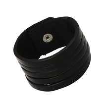 Load image into Gallery viewer, Naiveroo Vintage Wide Cuff Leather Male Bracelet Punk Rock Jewelry Cowhide Leather Bracelet & Bangle Men Jewelry Wristbands