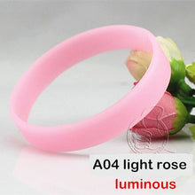 Load image into Gallery viewer, Never Give Up Glow In Dark Silicone Bracelet Men Women Teens Motivational Luminous Sport Rubber Wristband Hologram Cuff Bangle