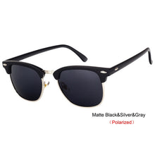 Load image into Gallery viewer, LeonLion Polarized Semi-Rimless Sunglasses Women/Men Polarized UV400 Classic Brand Designer Retro Oculos De Sol Gafas