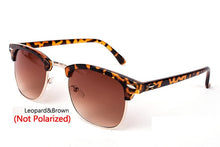 Load image into Gallery viewer, LeonLion Polarized Semi-Rimless Sunglasses Women/Men Polarized UV400 Classic Brand Designer Retro Oculos De Sol Gafas