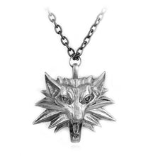 Load image into Gallery viewer, 2018 Game Jewelry 3 Wild Wolf Head Necklace Men Collier Medallion Wizard Wolf Wild Hunt 3 Wizard Figure Game Graduation Gifts