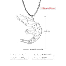 Load image into Gallery viewer, Teamer Wolf Necklace for Men Women Punk Stainless Steel Animal Pendant Necklaces Beer Cat Rabbit Box Chain Amulet Jewelry Gift