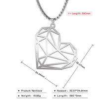 Load image into Gallery viewer, Teamer Wolf Necklace for Men Women Punk Stainless Steel Animal Pendant Necklaces Beer Cat Rabbit Box Chain Amulet Jewelry Gift