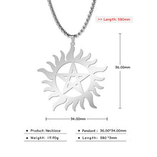 Load image into Gallery viewer, Teamer Wolf Necklace for Men Women Punk Stainless Steel Animal Pendant Necklaces Beer Cat Rabbit Box Chain Amulet Jewelry Gift