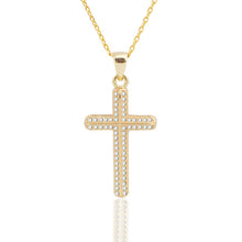 Load image into Gallery viewer, Retro Christian Jesus Single Titanium Scripture Cross Necklace Stainless Steel Black Prayer Choker Cross Pendants For Men Colar