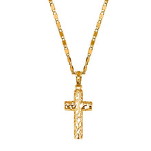 Load image into Gallery viewer, Retro Christian Jesus Single Titanium Scripture Cross Necklace Stainless Steel Black Prayer Choker Cross Pendants For Men Colar