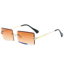 Load image into Gallery viewer, Luxury Brand Rectangle Ladies Sunglasses Women 2020 Rimless Square Polarized Sun Glasses For Ladies Zonnebril Dames Vrouwen Bril