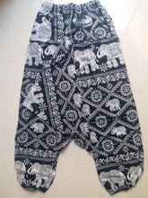Load image into Gallery viewer, Baggy Harem Pants Women Causal Print Hippie Joggers Cross-Pants Loose Trousers Aladdin Lantern Wide Leg Cotton Linen Pants Plus