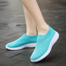 Load image into Gallery viewer, Women Vulcanized Shoes High Quality Women Sneakers Slip On Flats Shoes Women Loafers Plus Size 42 Walking Flat