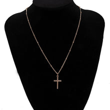 Load image into Gallery viewer, GHRQX Hot Sell The Movie Fast and Furious Pendant Necklace dominic toretto cross Men's Pendants For Men Jewelry Crystal Necklace