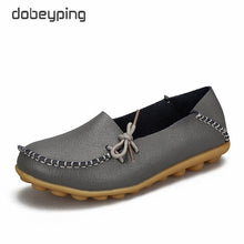 Load image into Gallery viewer, New Moccasins Women Flats 2019 Autumn Woman Loafers Genuine Leather Female Shoes Slip On Ballet Bowtie Women's Shoe Size 35-44