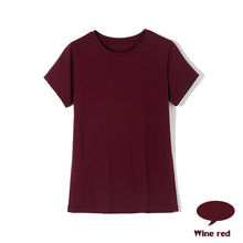 Load image into Gallery viewer, High Quality 18 Color S-3XL Plain T Shirt Women Cotton Elastic Basic T-shirts Female Casual Tops Short Sleeve T-shirt Women 002