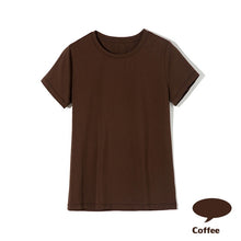 Load image into Gallery viewer, High Quality 18 Color S-3XL Plain T Shirt Women Cotton Elastic Basic T-shirts Female Casual Tops Short Sleeve T-shirt Women 002