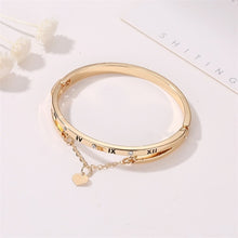 Load image into Gallery viewer, Hot Luxury Rose Gold Stainless Steel Bracelets Bangles Female Heart Wedding Love Brand Charm Bracelet for Women Famous Jewelry