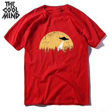 Load image into Gallery viewer, COOLMIND short sleeve 100% cotton cool space men T shirt casual summer loost men tshirt cool o-neck t-shirt male men tee shirt
