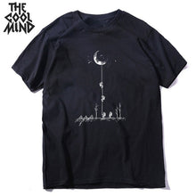 Load image into Gallery viewer, COOLMIND short sleeve 100% cotton cool space men T shirt casual summer loost men tshirt cool o-neck t-shirt male men tee shirt