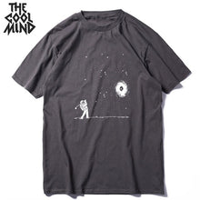 Load image into Gallery viewer, COOLMIND short sleeve 100% cotton cool space men T shirt casual summer loost men tshirt cool o-neck t-shirt male men tee shirt