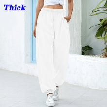 Load image into Gallery viewer, Sweatpants Women Baggy Joggers Women Gray Sports Pants Spring Wide Leg Sweat Pants Oversized Streetwear High Waisted Pants Women