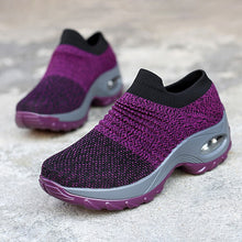 Load image into Gallery viewer, Women Sneakers Fashion Breathable Mesh Casual Shoes Platform Sneakers Men Platform Slip-On Sneakers Walking Running Shoes