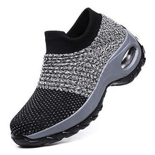 Load image into Gallery viewer, Women Sneakers Fashion Breathable Mesh Casual Shoes Platform Sneakers Men Platform Slip-On Sneakers Walking Running Shoes