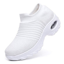 Load image into Gallery viewer, Women Sneakers Fashion Breathable Mesh Casual Shoes Platform Sneakers Men Platform Slip-On Sneakers Walking Running Shoes