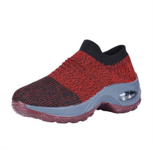 Load image into Gallery viewer, Women Sneakers Fashion Breathable Mesh Casual Shoes Platform Sneakers Men Platform Slip-On Sneakers Walking Running Shoes