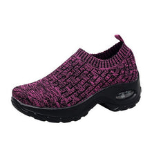 Load image into Gallery viewer, Women Sneakers Fashion Breathable Mesh Casual Shoes Platform Sneakers Men Platform Slip-On Sneakers Walking Running Shoes