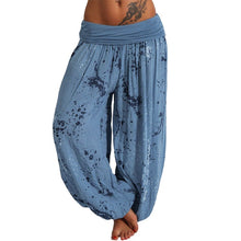 Load image into Gallery viewer, New Fashion Women Ladies Printed Band Width Loose Leg Pants Women's Casual Full Length Harem Pants брюки женские #s
