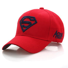 Load image into Gallery viewer, 2020 New Letter Superman Cap Casual Outdoor Baseball Caps For Men Hats Women Snapback Caps For Adult Sun Hat Gorras wholesale