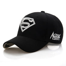 Load image into Gallery viewer, 2020 New Letter Superman Cap Casual Outdoor Baseball Caps For Men Hats Women Snapback Caps For Adult Sun Hat Gorras wholesale