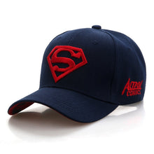 Load image into Gallery viewer, 2020 New Letter Superman Cap Casual Outdoor Baseball Caps For Men Hats Women Snapback Caps For Adult Sun Hat Gorras wholesale
