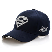 Load image into Gallery viewer, 2020 New Letter Superman Cap Casual Outdoor Baseball Caps For Men Hats Women Snapback Caps For Adult Sun Hat Gorras wholesale