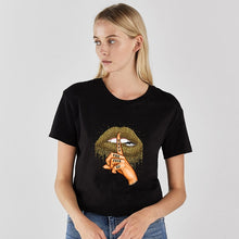 Load image into Gallery viewer, Women T Shirt Lips Leopard Funny Print labios T-shirt Hipster Costume Women Tshirt Summer leopardo Lip Tee Shirt Kleding Vrouwen