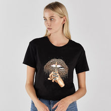 Load image into Gallery viewer, Women T Shirt Lips Leopard Funny Print labios T-shirt Hipster Costume Women Tshirt Summer leopardo Lip Tee Shirt Kleding Vrouwen