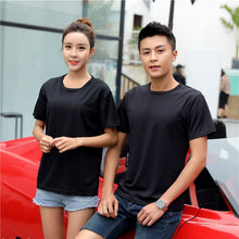 Load image into Gallery viewer, 2019 Summer High Quality 11 Color S-4XL Plain T Shirt Women & Man Quick Dry Basic Tshirt Woman Casual Tops Short Sleeve T-shirt