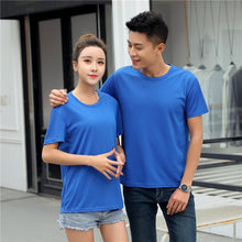 Load image into Gallery viewer, 2019 Summer High Quality 11 Color S-4XL Plain T Shirt Women & Man Quick Dry Basic Tshirt Woman Casual Tops Short Sleeve T-shirt