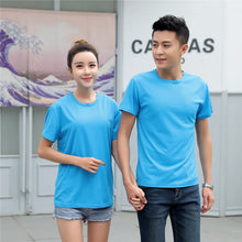 Load image into Gallery viewer, 2019 Summer High Quality 11 Color S-4XL Plain T Shirt Women & Man Quick Dry Basic Tshirt Woman Casual Tops Short Sleeve T-shirt