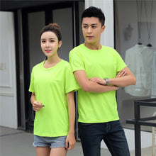 Load image into Gallery viewer, 2019 Summer High Quality 11 Color S-4XL Plain T Shirt Women & Man Quick Dry Basic Tshirt Woman Casual Tops Short Sleeve T-shirt