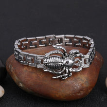 Load image into Gallery viewer, Stainless Steel Bracelets Men Scorpion Charms Men Bracelets Punk Man Bracelets & Bangles Wristband Pulsera HombreJewelry