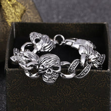 Load image into Gallery viewer, Stainless Steel Bracelets Men Scorpion Charms Men Bracelets Punk Man Bracelets & Bangles Wristband Pulsera HombreJewelry
