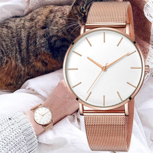 Load image into Gallery viewer, 2020 luxury ladies watch mesh stainless steel casual bracelet quartz watch watch ladies watch clock reloj mujer relogio feminino