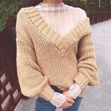 Load image into Gallery viewer, CHICEVER Mesh Lace Sexy T Shirt Womens Stand Collar Hollow Out Basic Transparent Pullover T Shirts Tops 2020 Spring Fashion