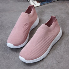 Load image into Gallery viewer, Women Casual Shoes Light Sneakers Breathable Mesh Summer knitted Vulcanized Shoes Outdoor Slip-On Sock Shoes Plus Size Tennis