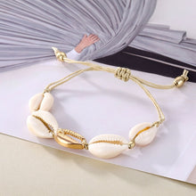 Load image into Gallery viewer, IPARAM Bohemia Vintage Shell Rope Chain Bracelet Women Beach Sea Shell Bracelet Anklet Jewelry Party Gift Wholesale