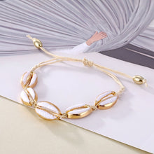 Load image into Gallery viewer, IPARAM Bohemia Vintage Shell Rope Chain Bracelet Women Beach Sea Shell Bracelet Anklet Jewelry Party Gift Wholesale