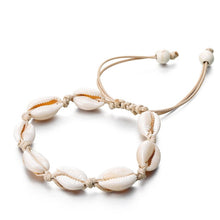 Load image into Gallery viewer, IPARAM Bohemia Vintage Shell Rope Chain Bracelet Women Beach Sea Shell Bracelet Anklet Jewelry Party Gift Wholesale