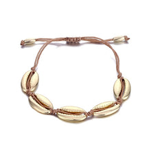 Load image into Gallery viewer, IPARAM Bohemia Vintage Shell Rope Chain Bracelet Women Beach Sea Shell Bracelet Anklet Jewelry Party Gift Wholesale