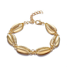 Load image into Gallery viewer, IPARAM Bohemia Vintage Shell Rope Chain Bracelet Women Beach Sea Shell Bracelet Anklet Jewelry Party Gift Wholesale