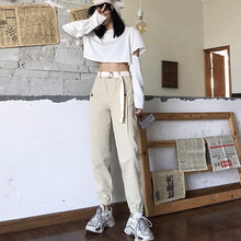 Load image into Gallery viewer, Hot Big Pockets Cargo pants women High Waist Loose Streetwear pants Baggy Tactical Trouser hip hop high quality joggers pants